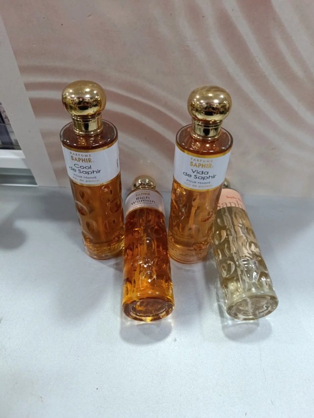 Pack 4 Perfumes Saphir: Cool, Rich, Vida, Elle