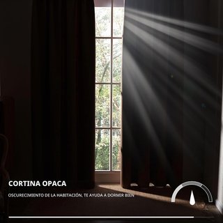 Cortinas opacas térmicas azul