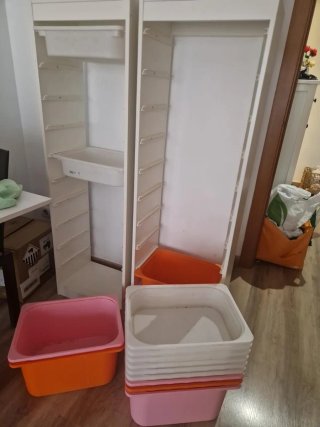 Muebles organizadores IKEA TROFAST + 12 cubetas