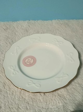 Juego 2 Platos Porcelana Dorados