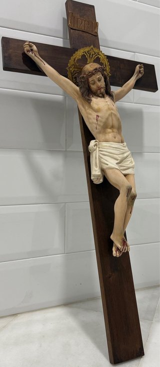 ANTIGUO GRAN CRISTO DE LA EXPIRACIÓN SELLADO OLOT
