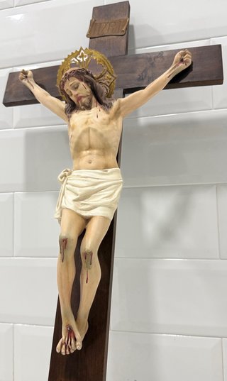 ANTIGUO GRAN CRISTO DE LA EXPIRACIÓN SELLADO OLOT