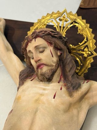 ANTIGUO GRAN CRISTO DE LA EXPIRACIÓN SELLADO OLOT