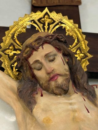 ANTIGUO GRAN CRISTO DE LA EXPIRACIÓN SELLADO OLOT