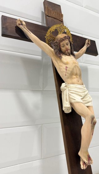 ANTIGUO GRAN CRISTO DE LA EXPIRACIÓN SELLADO OLOT