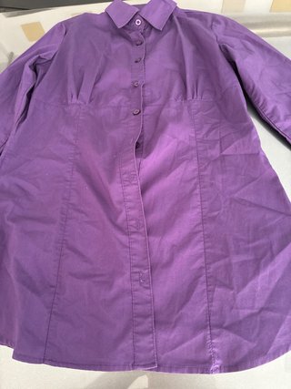 Camisa Stradivarius Morada Talla M
