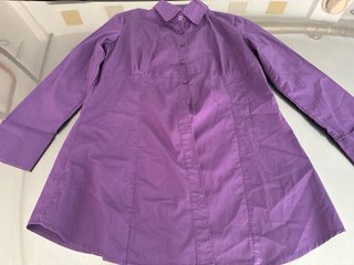 Camisa Stradivarius Morada Talla M