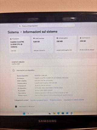 Dell Optiplex 3060 i5-8500 8GB RAM 256GB SSD Win11