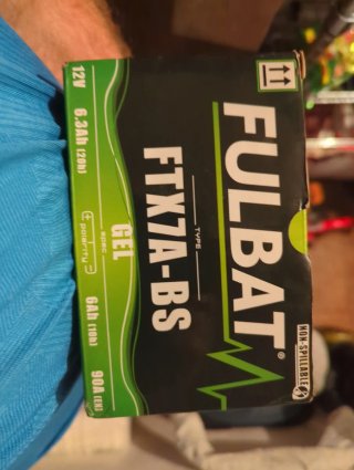 Batería moto FULBAT FTX7A-BS 12V 6.3Ah GEL