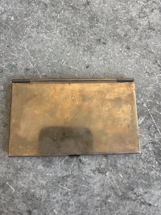 Caja metálica Lepanto dorada y plateada
