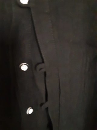 Camisa de lino negra