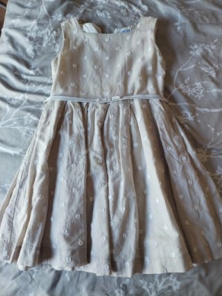Vestido Mayoral puntitos blancos cinturón