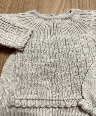 Conjunto bebé recién nacido tejido
