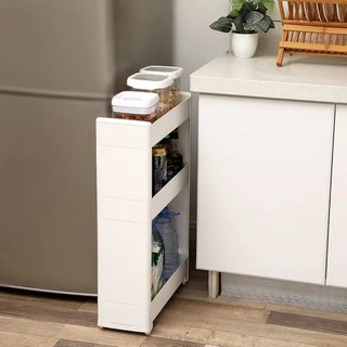Carrito Cocina 3 Estantes 17 cm SONGMICS KFR09WT