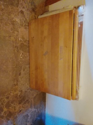 Mesa auxiliar plegable de madera