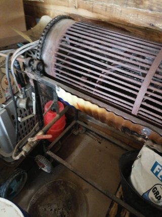 Asador de pimientos a gas