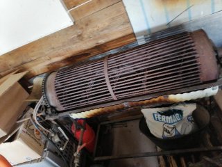 Asador de pimientos a gas