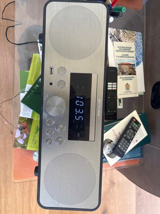 Radio CD Bluetooth Muse Plata y Negro