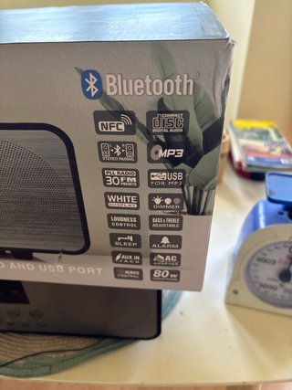 Radio CD Bluetooth Muse Plata y Negro