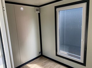 Contenedor con baño y dormitorio