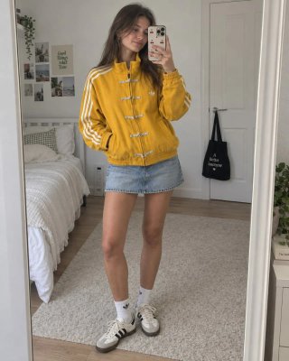 Chaqueta Adidas amarilla talla S new year chinese