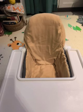 Trona Ikea Blanca con patas y cojín