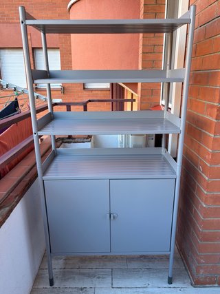 Mueble terraza Hindö aluminio gris