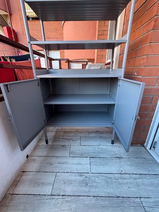 Mueble terraza Hindö aluminio gris