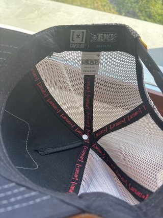 Gorra Trucker One Piece Negra y Gris