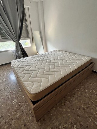 Cama Matrimonio Cajones 150x190 Roble