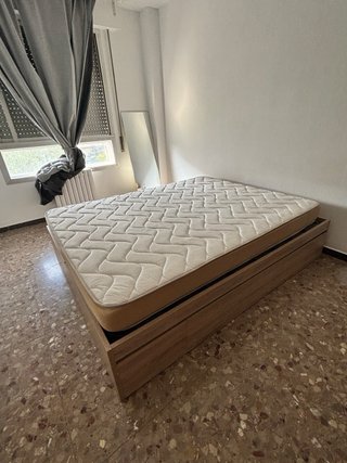 Cama Matrimonio Cajones 150x190 Roble
