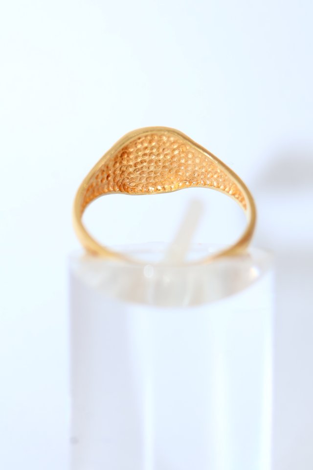 Anillo Sello Oro 18K sin grabar