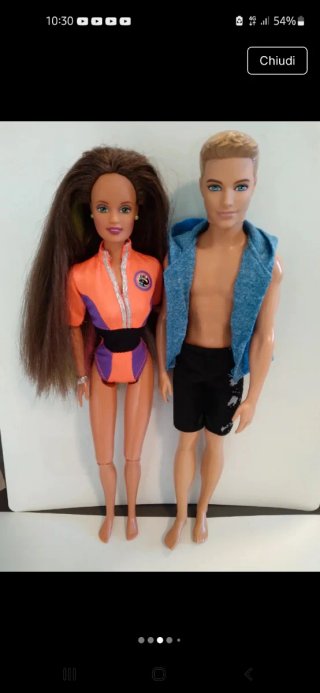 Lotto Barbie Teresa e Ken con Vestiti
