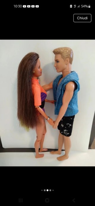 Lotto Barbie Teresa e Ken con Vestiti