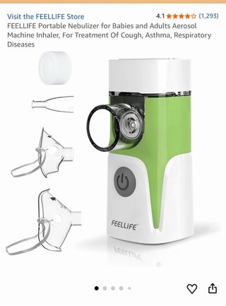 Nebulizador Portátil FEELLIFE Bebés Adultos