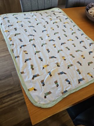 Manta infantil Ikea perros salchicha