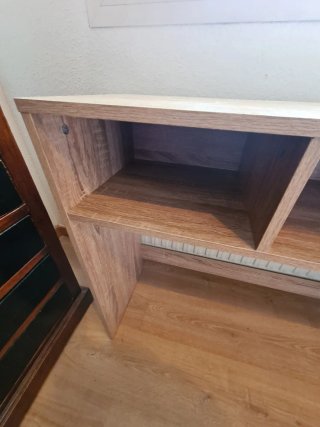 Mueble estudio madera claro