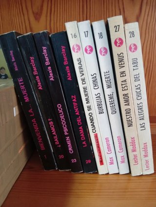 Novelas policiacas colección BANG