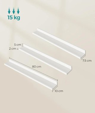SONGMICS Estantes de Pared