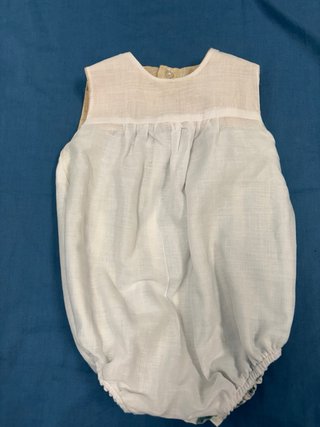 Pelele bombacho rayas azul y blanco