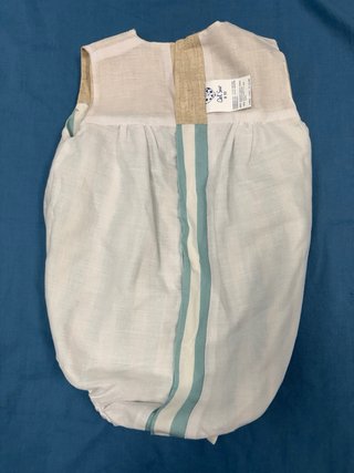 Pelele bombacho rayas azul y blanco