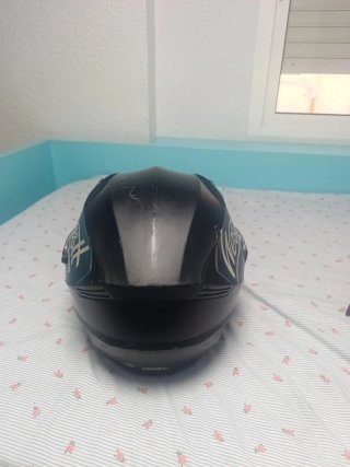 Casco Jet Moto Negro Abierto