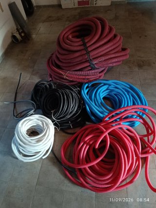 Lote Tubo Corrugado Eléctrico (Rojo, Azul, Negro,