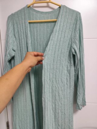 Cárdigan verde talla L