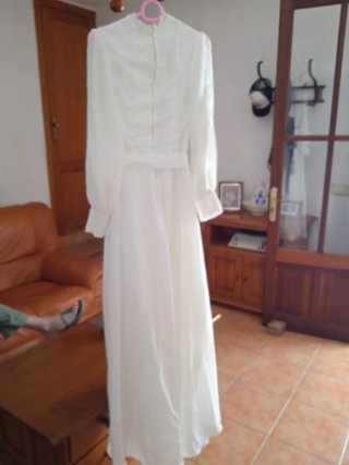 Vestido Novia Años 70 Talla 40