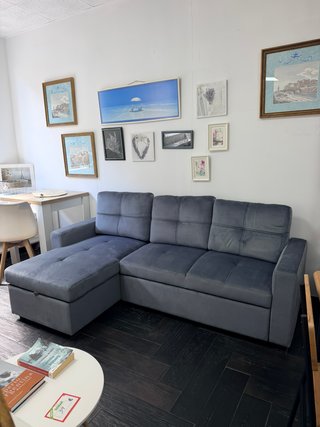 Oferta! Sofá cama gris - Envio gratis