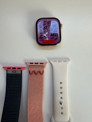 Apple Watch Series 7 Oro Rosa + 2 Correas
