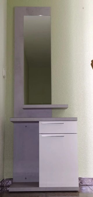 Mueble de Entrada Espejo y Cajones