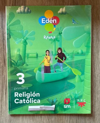 Libro Revuela Religión católica, 3 primaria. Edén