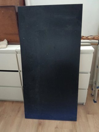 Tablero escritorio madera negro